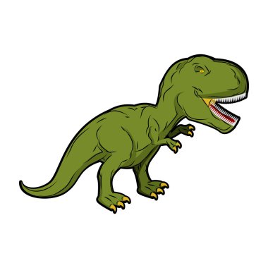 Dinosaur Tyrannosaurus Rex. Prehistoric reptile. Ancient predato clipart