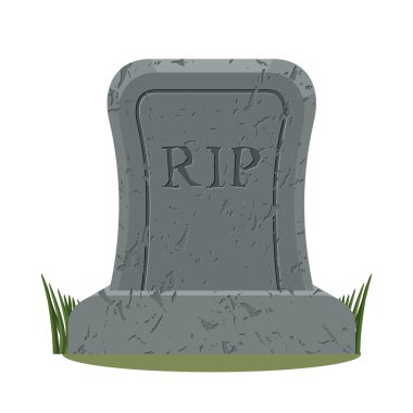 eski Rip. Mezar izole edilmiş. Çatlaklı eski mezar taşı. mezar üzerinde