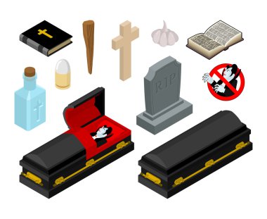 Drakula tabutun içinde. Vampir saymak siyah tabut içinde. Vampirler Anti 