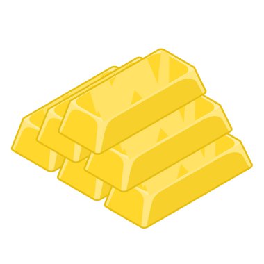 İzole edilmiş altın külçesi. Döküm değerli metal beyaz arka plan üzerinde.