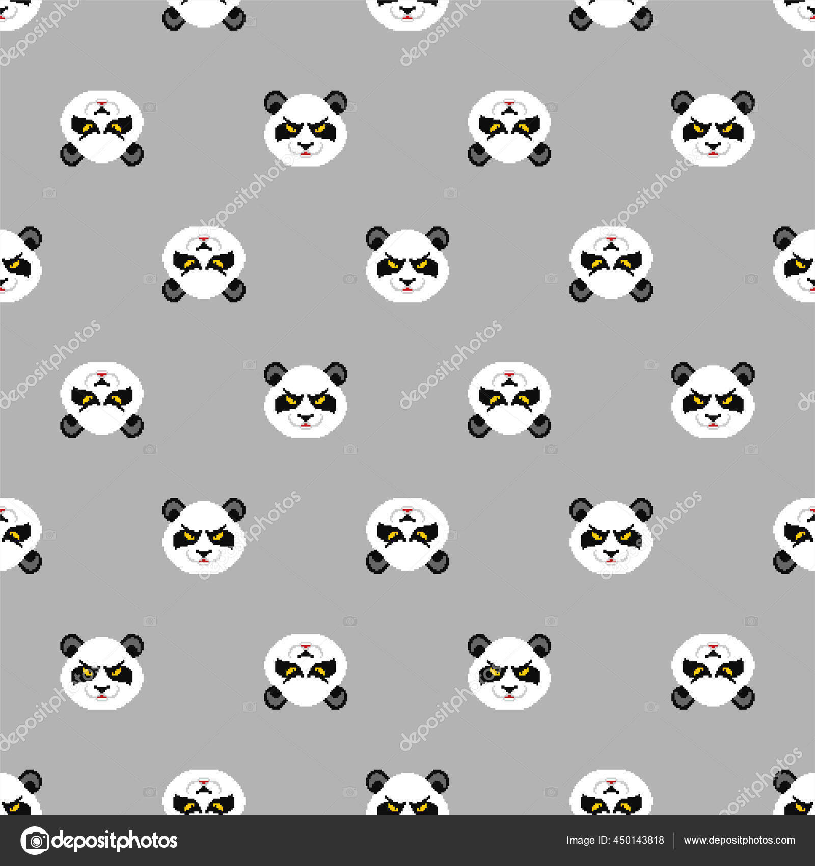 Angry Panda Pixel Art Pattern Seamless Bit Panda Head Background Stock Vector Image by ©MaryValery #450143818 Angry Panda Pixel Art Pattern Seamless Bit Panda Head Background Stock Vector Image by ©MaryValery #450143818