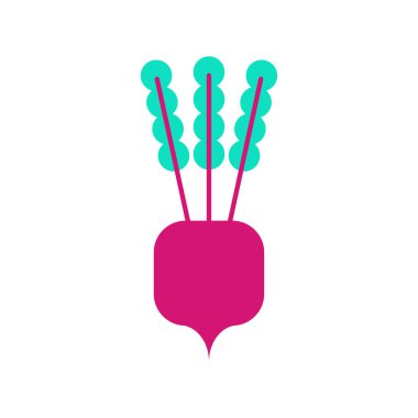 Pancar çizgi filmi izole edildi. Pancar doğal sebze çizimi