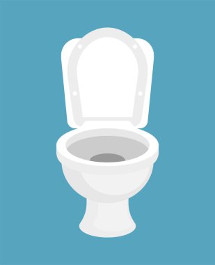 Tuvalet kabı ıssız. WC pan çizimi