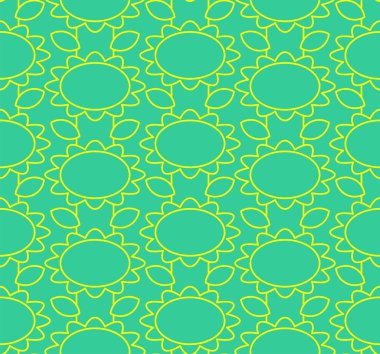 Papatya çizgi filminin desenleri pürüzsüz. Bebek kumaşı arka planı