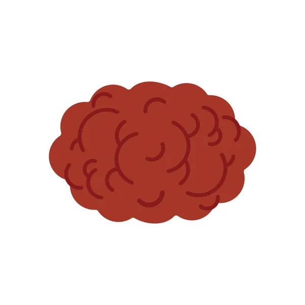 Meatball Isolated Cartoon Meatballs Foot Vector Illustration — Stock Vector