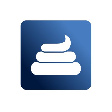 Bok düz Web simgesi. Mavi bir arka plan üzerinde olacak? Sosyal ağ