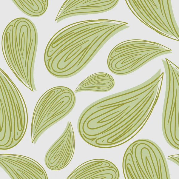 Abstracto patrón sin costura hojas verdes. Fondo vectorial de fol — Archivo Imágenes Vectoriales