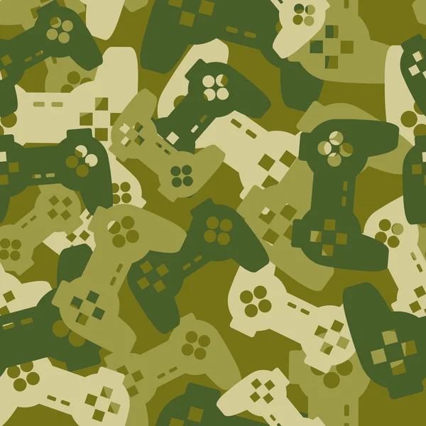 Textura militar de joysticks de juego. Ejército sin costura patrón ga Ilustraciones De Stock Sin Royalties Gratis