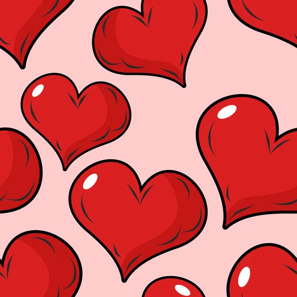 Love seamless pattern for Valentines day. Background for holiday — Stockový vektor