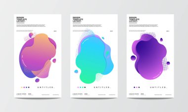 Poster, bayrak, baskı, kumaş ve sosyal medya hikayesi için tasarım elementi sıvı şekil soyut arkaplan çizimi