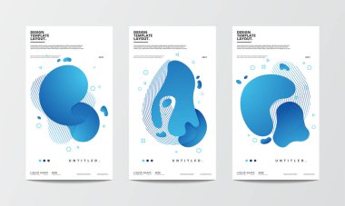 Poster, bayrak, baskı, kumaş ve sosyal medya hikayesi için tasarım elementi sıvı şekil soyut arkaplan çizimi