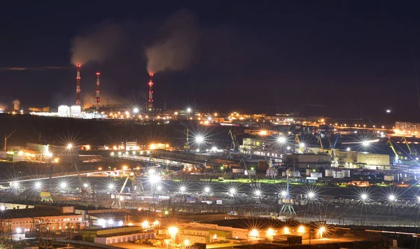 Norilsk sanayi bölgesinin endüstriyel manzarası