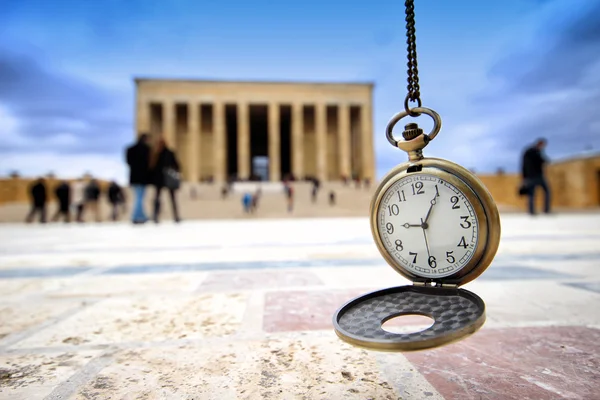 Turquia Ancara mausoléu e tempo — Fotografia de Stock