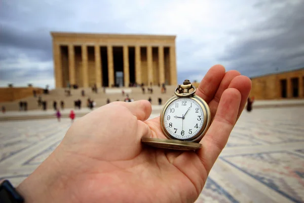 Ankara Törökország mauzóleum és az idő — Stock Fotó