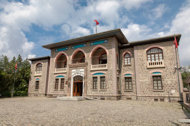 Ankara, Türkiye - 29 Ocak 2017: Türkiye Eski Büyük Millet Meclisi görüşü. Türkiye Cumhuriyeti bu binada ilan edildi.