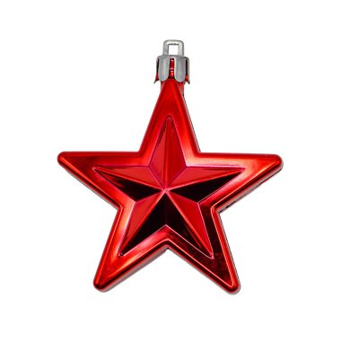 Beyaz arka planda izole edilmiş bir takım Noel baloları ve yıldızlar. Yüksek kalite fotoğraf