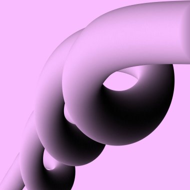 Pembe Soyut Arkaplan Volumetrik Spiral, Tasarım Elementi. Vektör illüstrasyonu