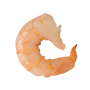 Kabuğu soyulmuş karides izolasyonuna yakın çekim. Yüksek kalite fotoğraf