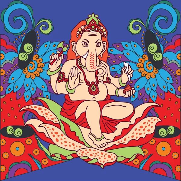 Señor ganesha — Vector de stock