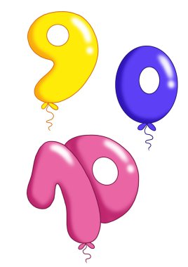 numaraları ve oyuncak balon 3