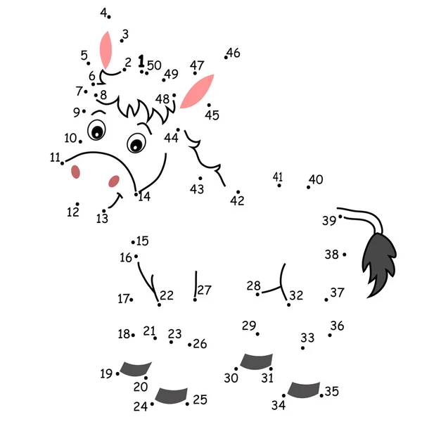 Jocul punctelor, măgar — Fotografie, imagine de stoc