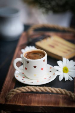 Bir fincan Türk kahvesi. 