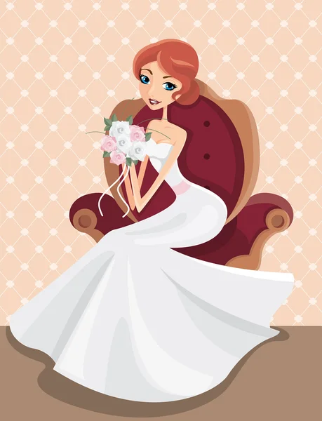 Bride — Stock Vector