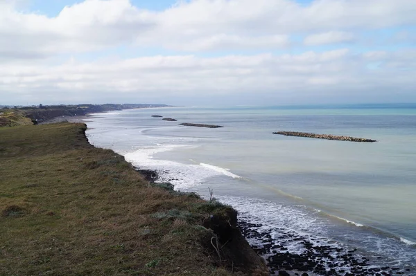 Atlantik Okyanusunun Kışın Panoramik Manzarası Arjantin — Stok fotoğraf