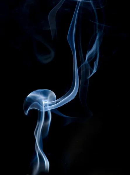 Smoke on a black or dark background closeup — Stock Photo, Image