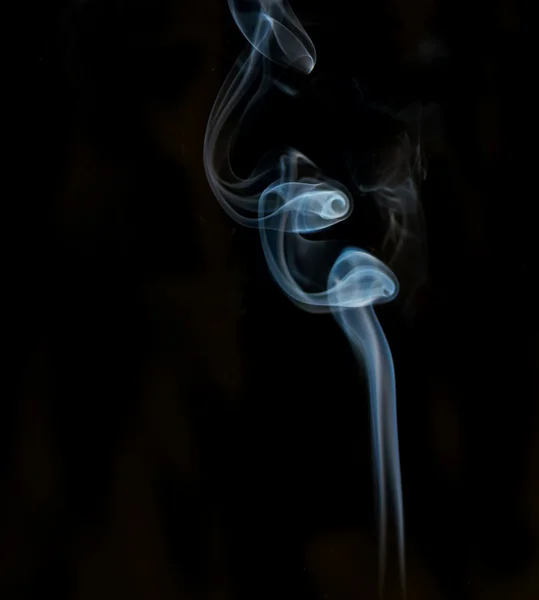 Smoke on a black or dark background closeup — Stock Photo, Image