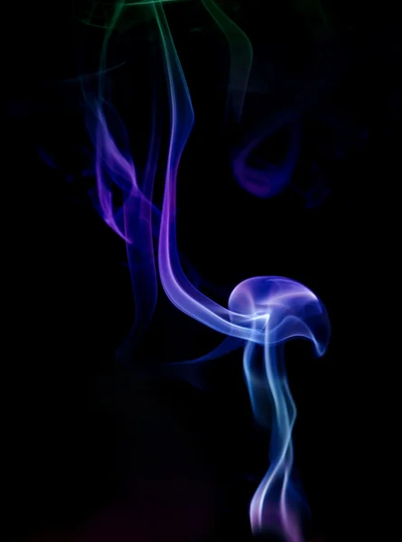 Smoke on a black or dark background closeup — Stock Photo, Image