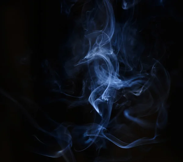 Smoke on a black or dark background closeup — Stock Photo, Image