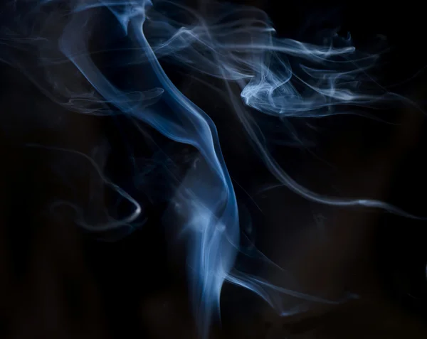 Smoke on a black or dark background closeup — Stock Photo, Image