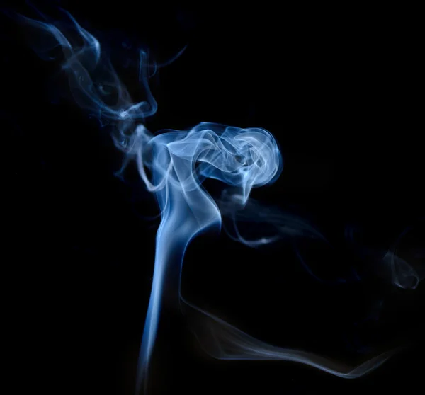 Smoke on a black or dark background closeup — Stock Photo, Image