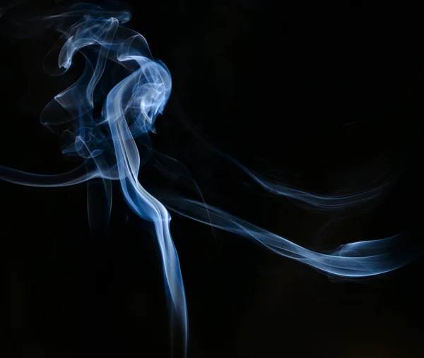 Smoke on a black or dark background closeup — Stock Photo, Image