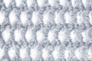 Kış arkaplanı ve kar dokusu yakın plan. Örgü