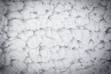 Kış arkaplanı ve kar dokusu yakın plan. Örgü