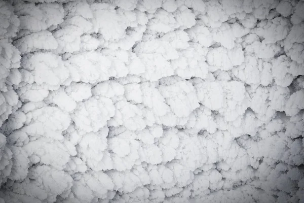 Winterachtergrond Met Sneeuw Textuur Close Netwerk — Stockfoto