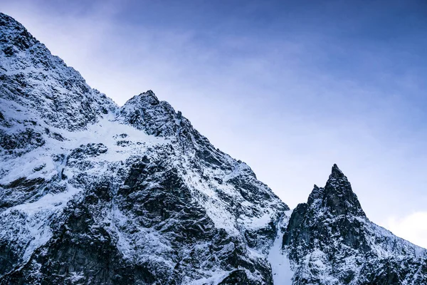 Landschaft Den Bergen Schöne Gipfel Der Schneebedeckten Berge — Stockfoto