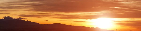 Прекрасный Закат Горах Панорама Природы — стоковое фото
