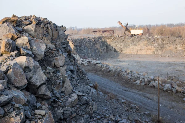 Granite Quarry Stone Mining Old Quarry — Stock Photo, Image