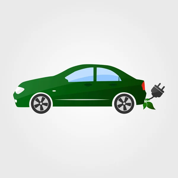 Οικολογικό αυτοκίνητο διανυσματικά εικονογράφηση. Eco auto — Διανυσματικό Αρχείο