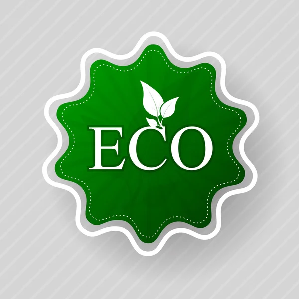 Эко-этикетка натуральных органических продуктов питания — стоковый вектор