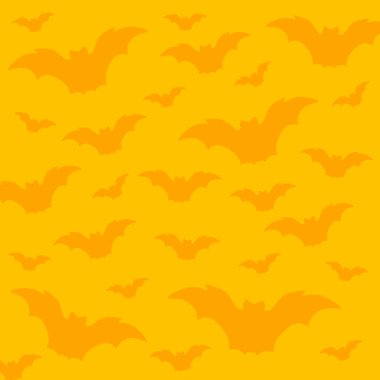 Seamless halloween pattern with bats clipart
