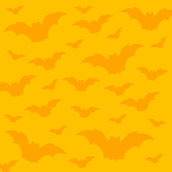 Padrão de Halloween sem costura com morcegos — Vetor de Stock