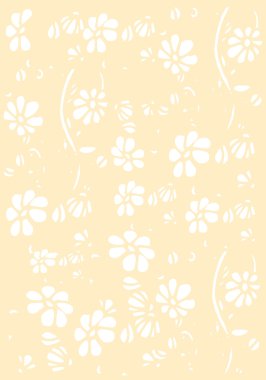 Resimde arka plan deseni çiçekli