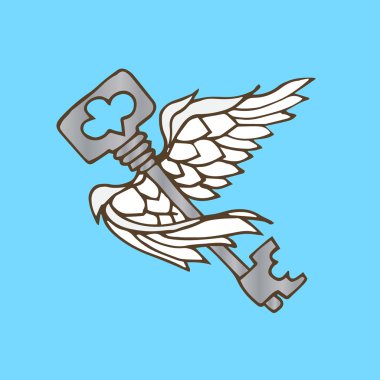 Download Flying Key Free Vector Eps Cdr Ai Svg Vector Illustration Graphic Art