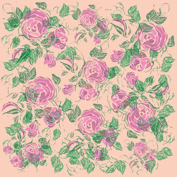 Illustration floral background — Stock Vector