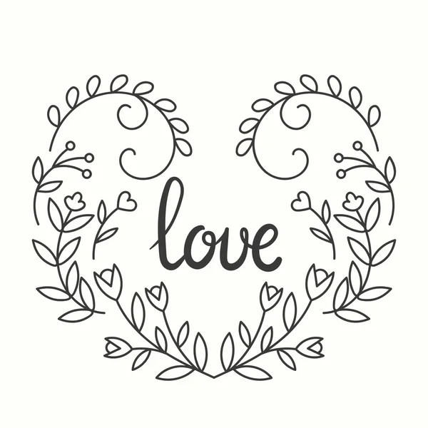 Amor Diseño tipográfico . — Vector de stock