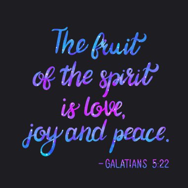 İncil Verse. Boşluk doku ile yazı.